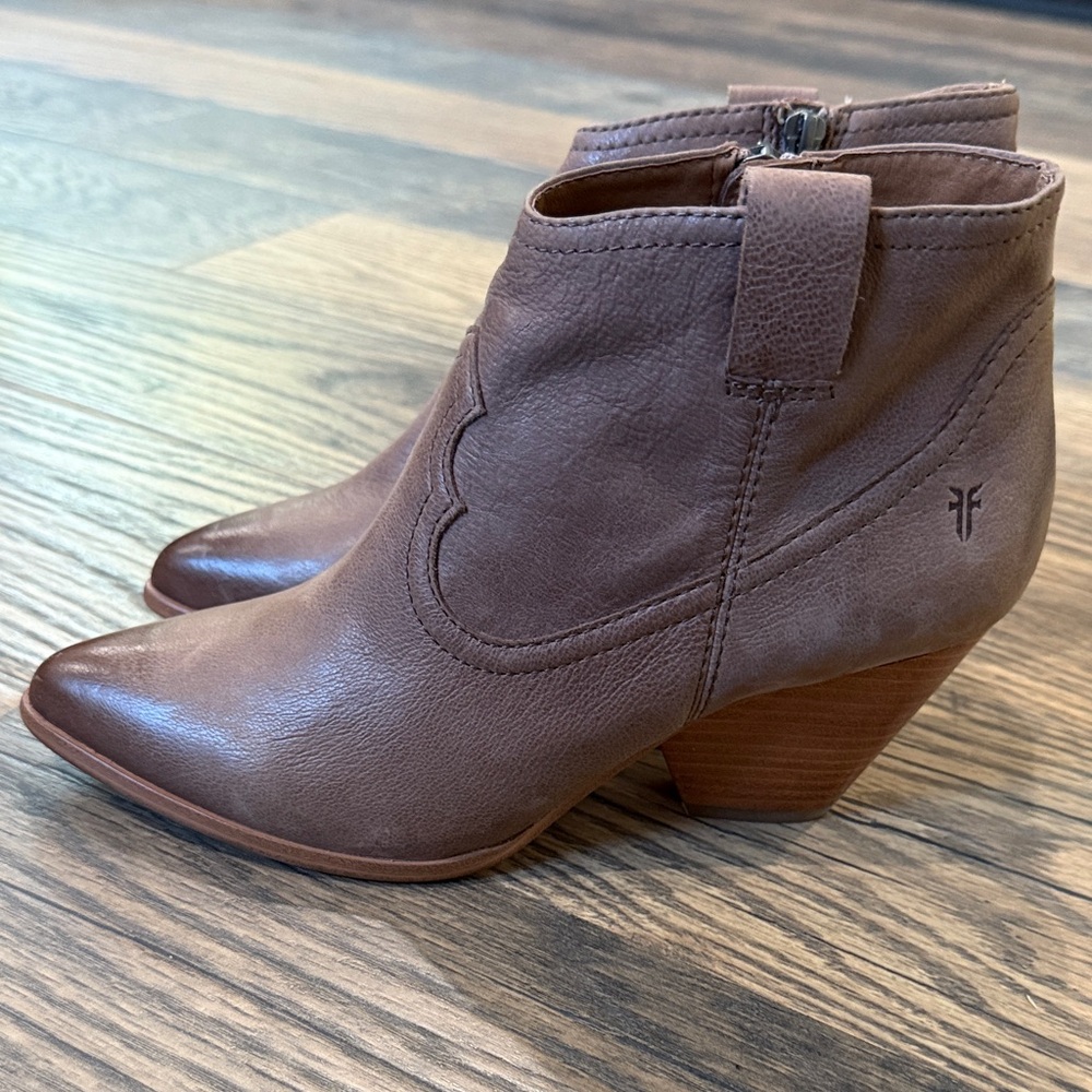 Frye Brown Ankle Boots